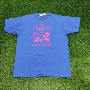 Vintage 1993 SAMJAM Pfizer Shirt Womens Large 21x26 Pink USA